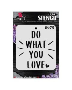 iCraft Mini Stencils - 4 x 4" - Design No - 8975