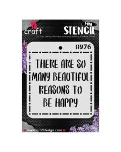 iCraft Mini Stencils - 4 x 4" - Design No - 8976