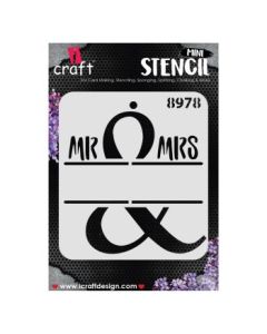 iCraft Mini Stencils - 4 x 4" - Design No - 8978