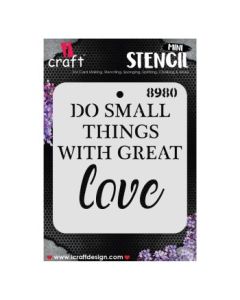 iCraft Mini Stencils - 4 x 4" - Design No - 8980