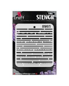 iCraft Mini Stencils - 4 x 4" - Design No - 8981