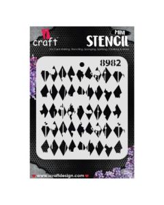 iCraft Mini Stencils - 4 x 4" - Design No - 8982