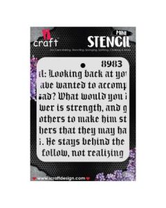 iCraft Mini Stencils - 4 x 4" - Design No - 8983