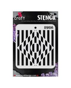 iCraft Mini Stencils - 4 x 4" - Design No - 8986