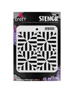 iCraft Mini Stencils - 4 x 4" - Design No - 8988