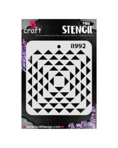 iCraft Mini Stencils - 4 x 4" - Design No - 8992