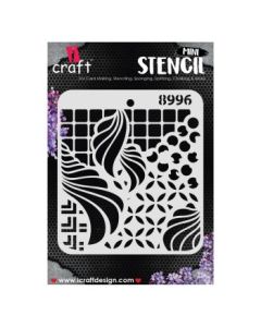 iCraft Mini Stencils - 4 x 4" - Design No - 8996