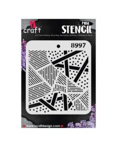 iCraft Mini Stencils - 4 x 4" - Design No - 8997