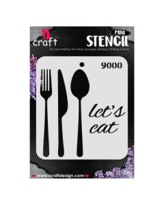 iCraft Mini Stencils - 4 x 4" - Design No - 9000