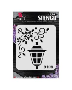 iCraft Mini Stencils - 4 x 4" - Design No - 9108