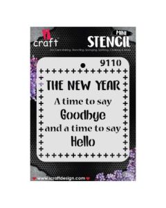 iCraft Mini Stencils - 4 x 4" - Design No - 9110