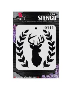 iCraft Mini Stencils - 4 x 4" - Design No - 9111