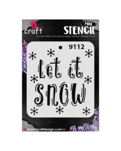 iCraft Mini Stencils - 4 x 4" - Design No - 9112