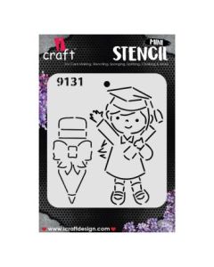 iCraft Mini Stencils - 4 x 4" - Design No - 9131