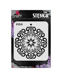 iCraft Mini Stencils - 4 x 4" - Design No - 9154