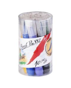 ICO Brushpen XXL - Tub of 10 Assorted Colours