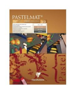 Clairefontaine PastelMat - N2 - Glue Bound - A5+ (18 cm x 24 cm or 7" x 9.5") Pad - 360 GSM - Pad of 12 Assorted Colour Sheets