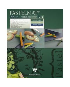 Clairefontaine PastelMat - N°5 - Glue Bound - A4+ (24 cm x 30 cm or 9.5" x 12") Pad - 360 GSM - Pad of 12 Assorted Colour Sheets