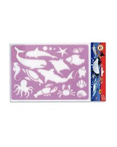 Koh-I-Noor Hardtmuth Drawing Template - Ocean Stencil - 16 designs - 31.5 cm X 20 cm