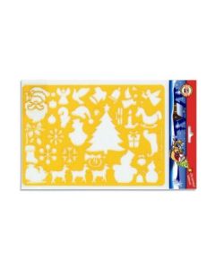 Koh-I-Noor Hardtmuth Drawing Template - Christmas Stencil - 30 designs - 31.5 cm X 20 cm