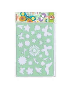 Koh-I-Noor Hardtmuth Drawing Template - Butterfly Stencil - 27 designs - 31.5 cm X 20 cm