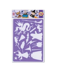 Koh-I-Noor Hardtmuth Drawing Template - Magic Stencil - 17 designs - 31.5 cm X 20 cm