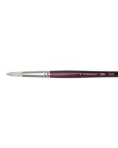 Koh-I-Noor Hardtmuth Chongqing Hog Hair Artists' Brush - Silver Collection - Round - Long Handle - Size : 8