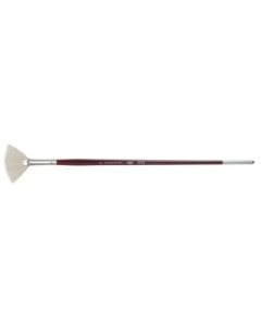 Koh-I-Noor Hardtmuth Chongqing Hog Hair Artists' Brush - Silver Collection - Fan - Long Handle - Size : 8