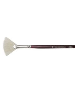 Koh-I-Noor Hardtmuth Chongqing Hog Hair Artists' Brush - Silver Collection - Fan - Long Handle - Size : 10