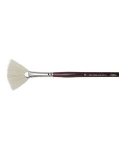 Koh-I-Noor Hardtmuth Chongqing Hog Hair Artists' Brush - Silver Collection - Fan - Long Handle - Size : 12