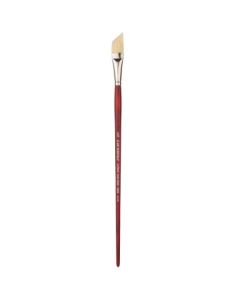 Art Essentials SUPREMO White Hog Bristle Brush - Series 140AN - Angular - Long Handle - Size: 5/8"