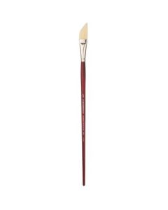 Art Essentials SUPREMO White Hog Bristle Brush - Series 140D - Dagger - Long Handle - Size: 5/8"