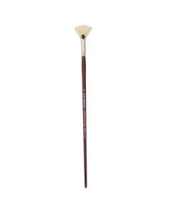 Art Essentials SUPREMO White Hog Bristle Brush - Series 140FAN - Fan - Long Handle - Size: 4