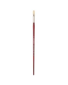 Art Essentials SUPREMO White Hog Bristle Brush - Series 140KF - Filbert - Long Handle - Size: 4