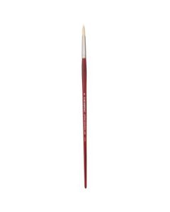 Art Essentials SUPREMO White Hog Bristle Brush - Series 140R - Round - Long Handle - Size: 6