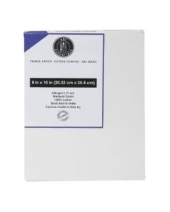 Art Essentials Primed Artists' Stretched Cotton Canvas - 502 Series - Medium Grain - 330 GSM / 11 Oz - 20.32 x 25.4 cm OR 8" x 10"