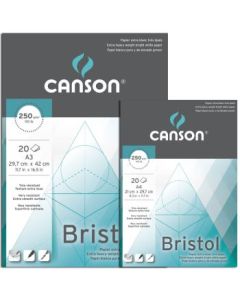 Canson Bristol Drawing Pad - Extra-Smooth Surface 250 GSM