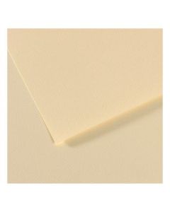 Canson Mi-Teintes Pastel Paper - 50 cm x 65 cm or 19.68'' x 25.59'' - Pale Yellow (101) - Honeycomb + Fine Grain 160 GSM - Pack of 25 Sheets