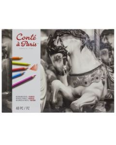 Conte a' Paris Pastel Pencil - Set of 48 - Card Box - Assorted