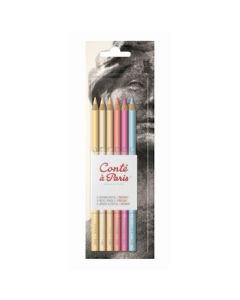 Conte a' Paris Pastel Pencil - Set of 6 - Portrait Colours - Blister Pack