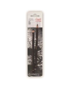 Conte a' Paris Pastel Pencil - Black - Blister Pack 2 Pencils