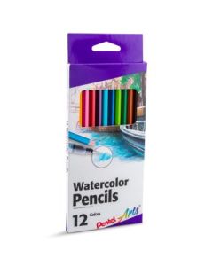 Pentel Arts Watercolour Pencil Set - 12 Assorted Colours