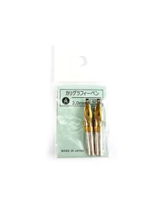 Tachikawa - Calligraphy Pen Nib - Type A (Flat) - Size 2 mm - Pack of 2