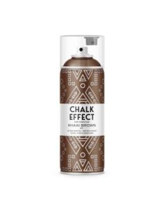 Cosmos Chalk Effect Acrylic Paint - Ultra Matte Retro Finish - 400 ML Can - Khaki Brown (N23)