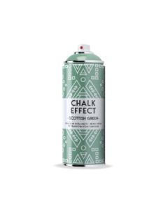 Cosmos Chalk Effect Acrylic Paint - Ultra Matte Retro Finish - 400 ML Can - Scottish Green (N08)