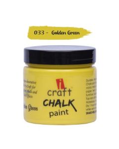 iCraft Chalk Paint Golden Green - Jar of 250 ML