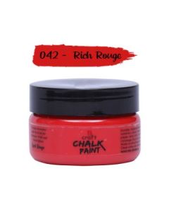 iCraft Chalk Paint Rich Rouge - Jar of 50 ML