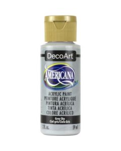 DecoArt Americana Matte Acrylic Paint - 59 ML (2 Oz) Bottle - Grey Sky (111)