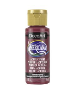 DecoArt Americana Matte Acrylic Paint - 59 ML (2 Oz) Bottle - Deep Burgundy (128)