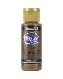 DecoArt Americana Matte Acrylic Paint - 59 ML (2 Oz) Bottle - Milk Chocolate (174)